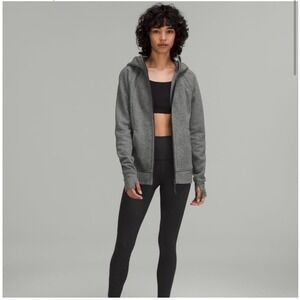 Lululemon Heathered Gray Define Hoodie‎ Thumbholes Full Zip Jacket